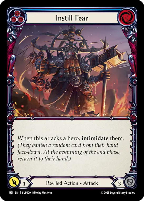 Card: Instill Fear (blu)