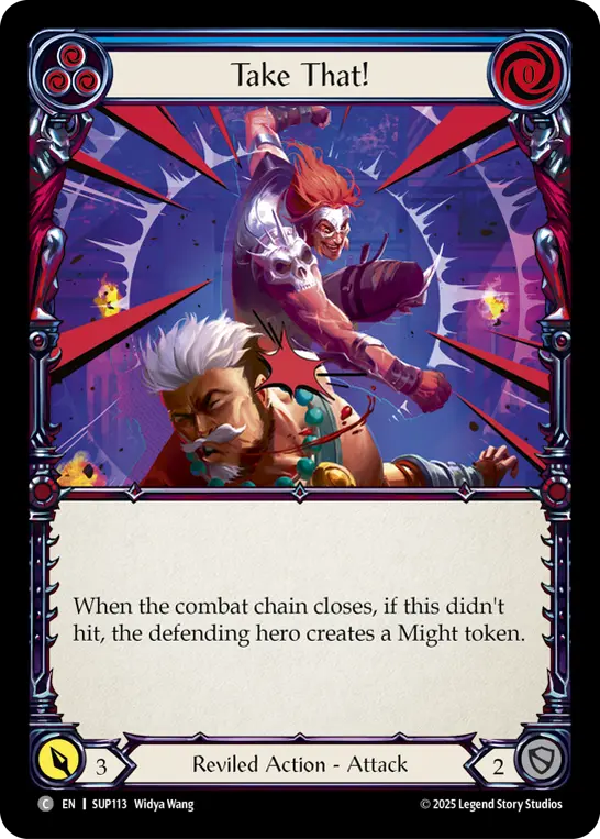 Card: Take That! (blu)