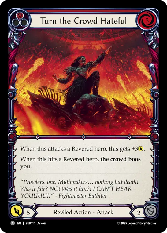 Card: Turn the Crowd Hateful (red)