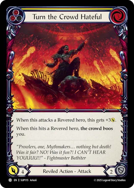 Card: Turn the Crowd Hateful (yel)
