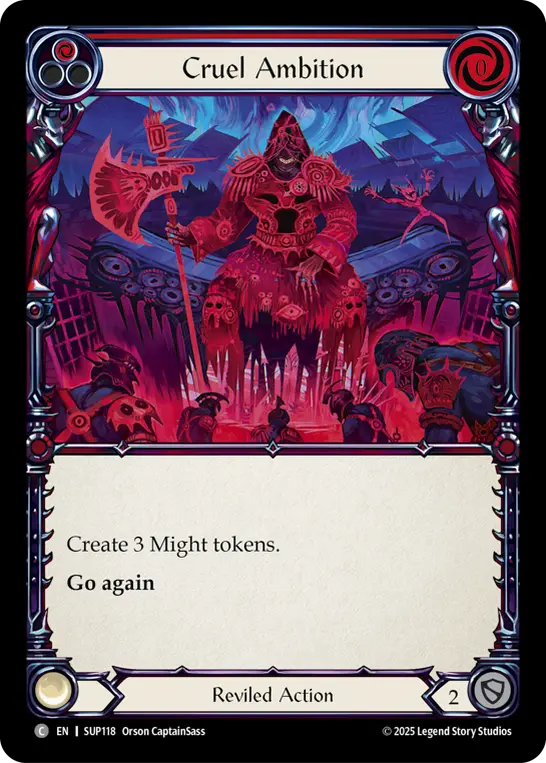Card: Cruel Ambition (red)