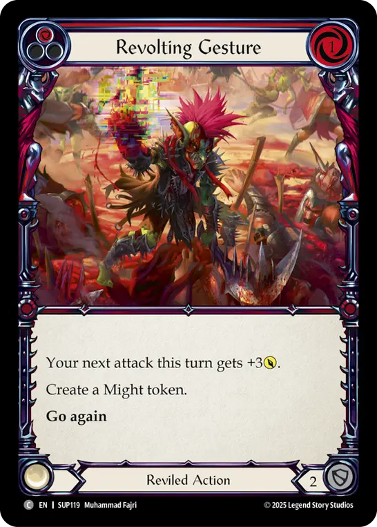 Card: Revolting Gesture (red)