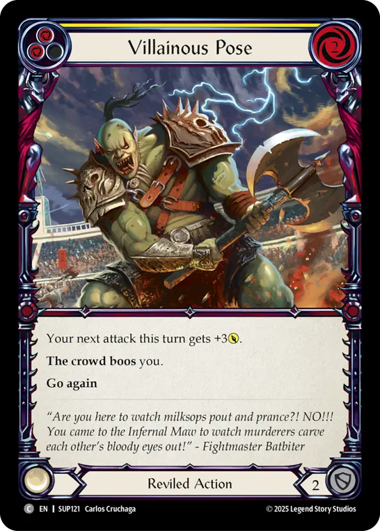 Card: Villainous Pose (yel)