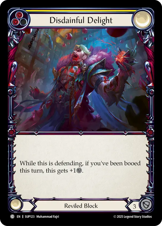 Card: Disdainful Delight (yel)