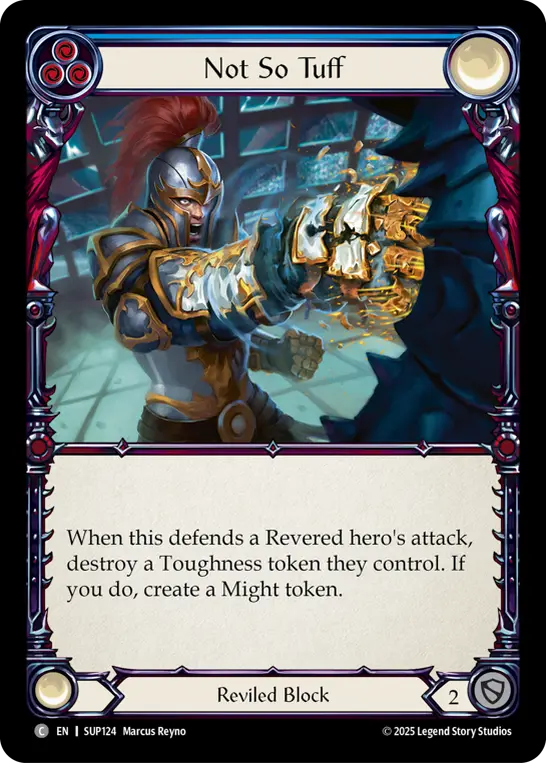 Card: Not So Tuff (blu)