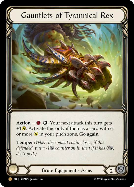 Card: Gauntlets of Tyrannical Rex