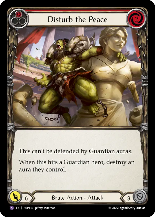 Card: Disturb the Peace (red)