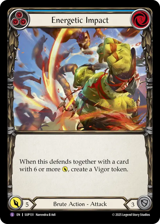 Card: Energetic Impact (blu)