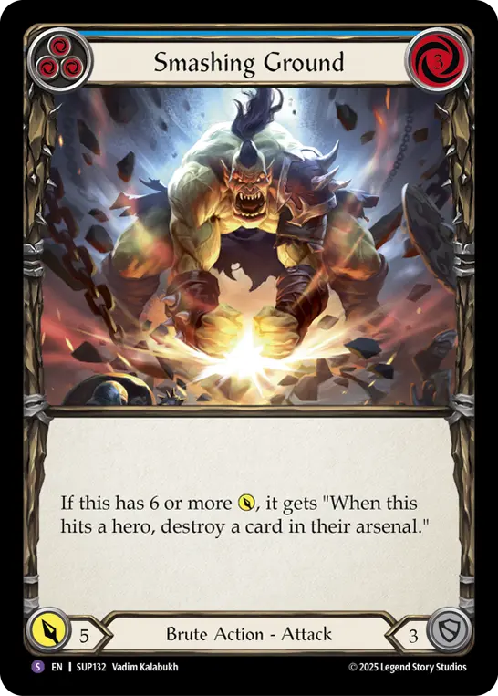 Card: Smashing Ground (blu)