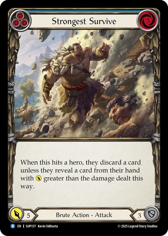 Card: Strongest Survive (blu)