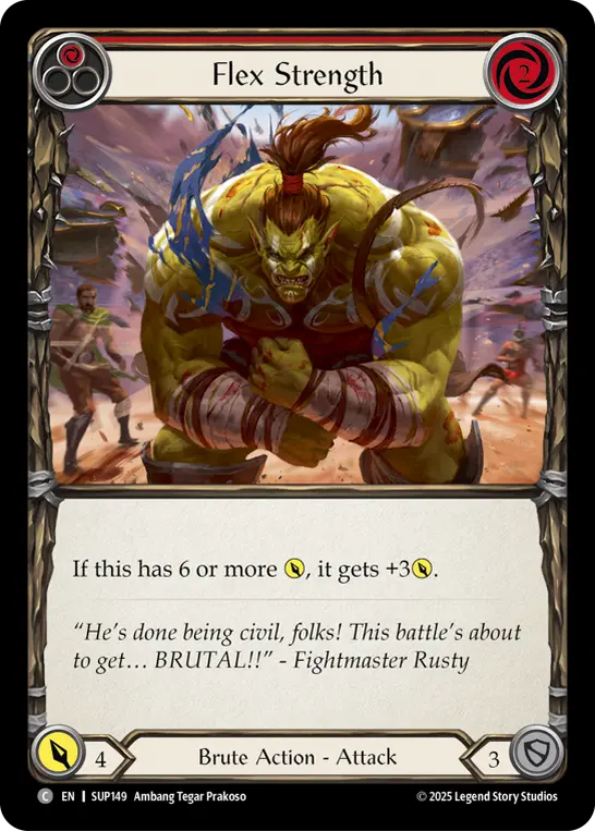 Card: Flex Strength (red)