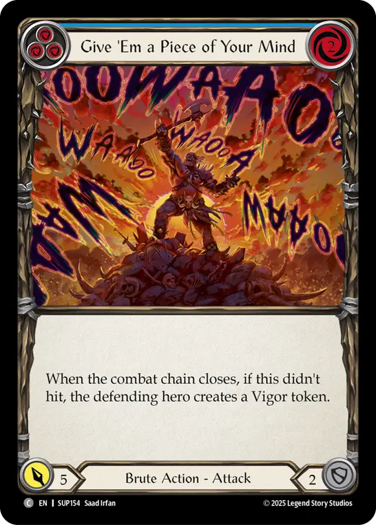 Card: Give 'Em a Piece of Your Mind (blu)