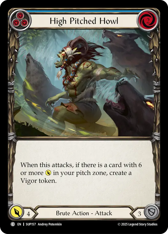 Card: High Pitched Howl (blu)