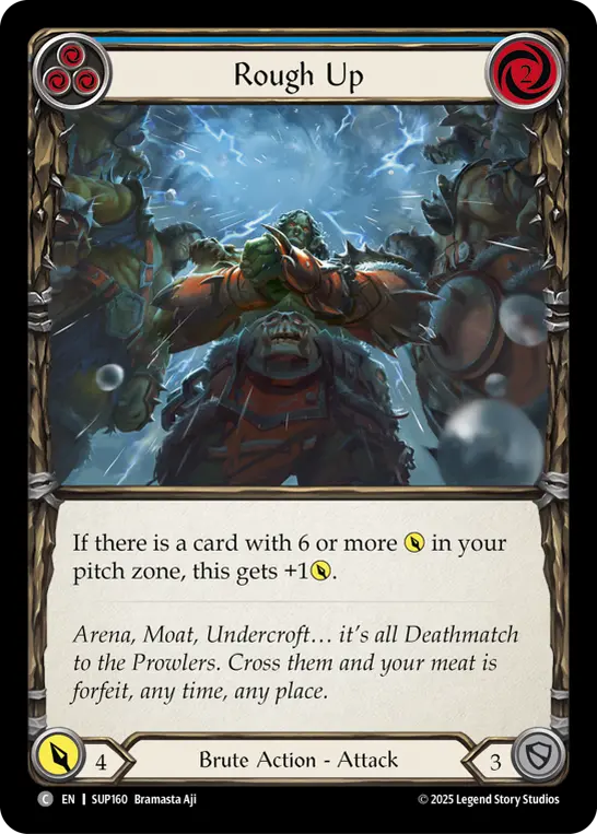 Card: Rough Up (blu)