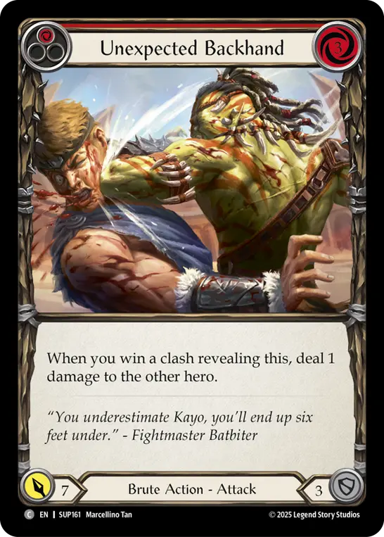 Card: Unexpected Backhand (red)