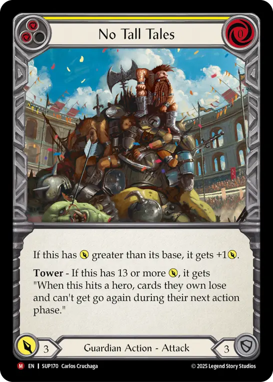 Card: No Tall Tales (yel)