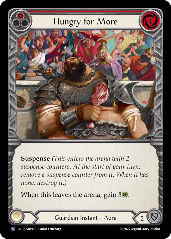 Card: Hungry for More (red)