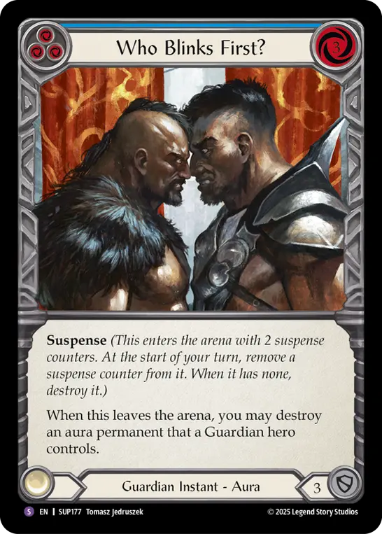 Card: Who Blinks First? (blu)