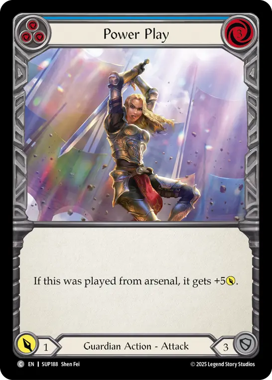Card: Power Play (blu)
