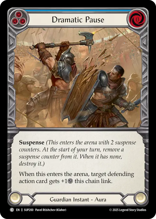Card: Dramatic Pause (blu)