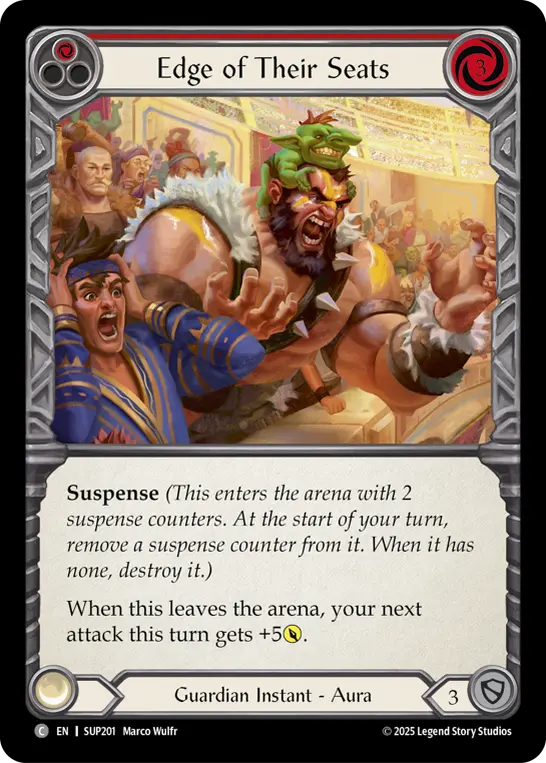 Card: Edge of Their Seats (red)