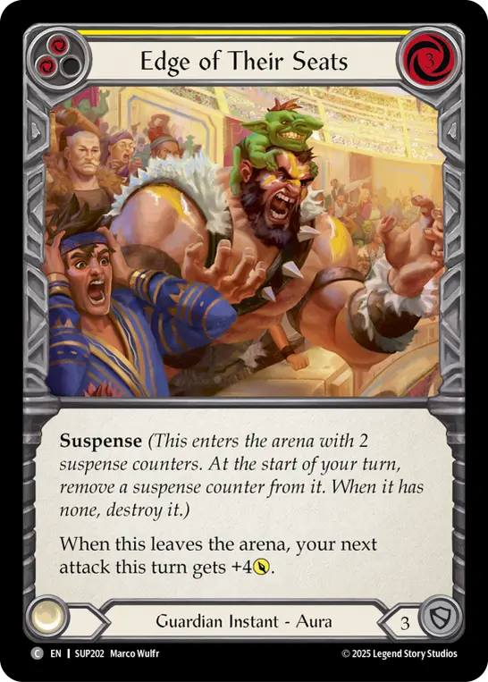 Card: Edge of Their Seats (yel)