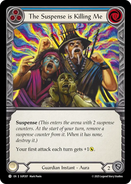 Card: The Suspense is Killing Me (blu)
