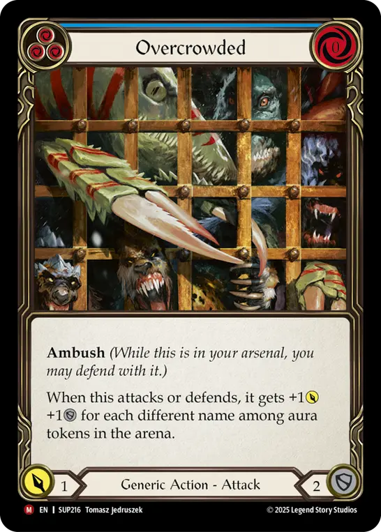 Card: Overcrowded (blu)