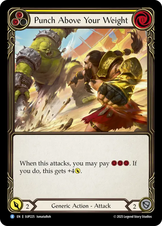 Card: Punch Above Your Weight (yel)
