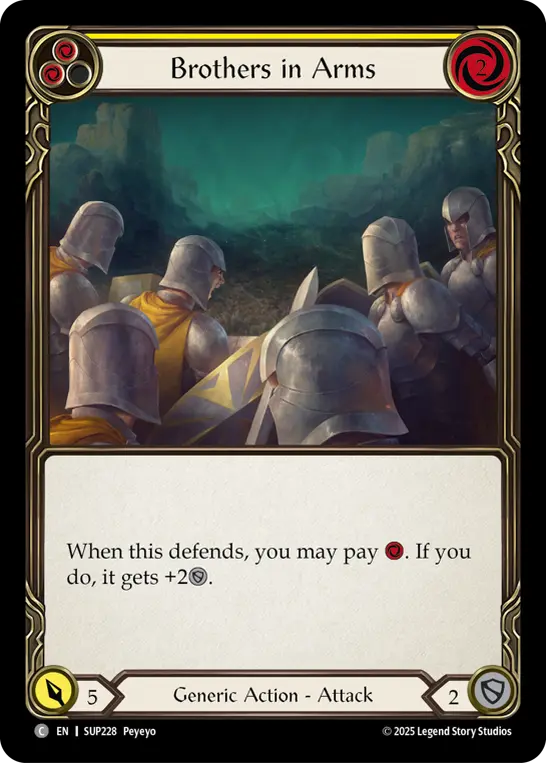 Card: Brothers in Arms (yel)