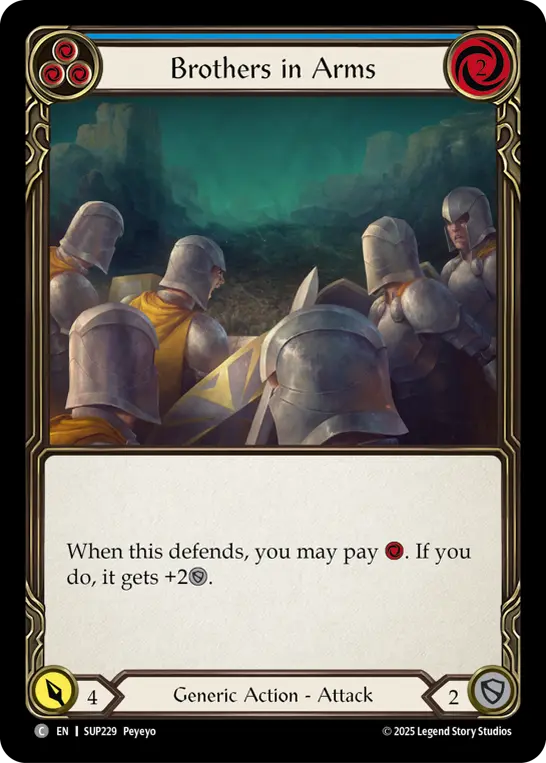 Card: Brothers in Arms (blu)