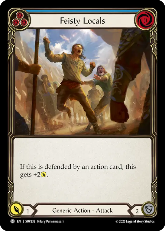 Card: Feisty Locals (blu)