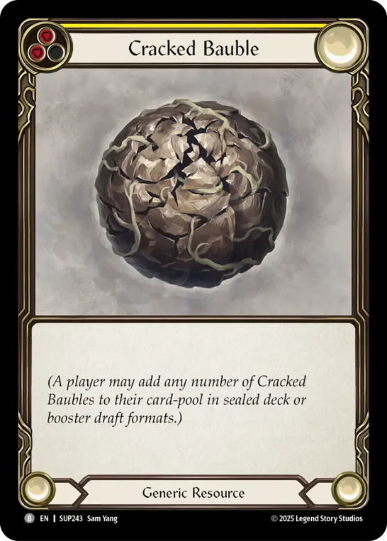 Card: Cracked Bauble (yel)