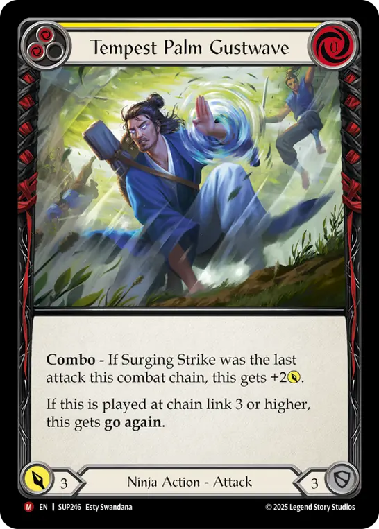 Card: Tempest Palm Gustwave (yel)