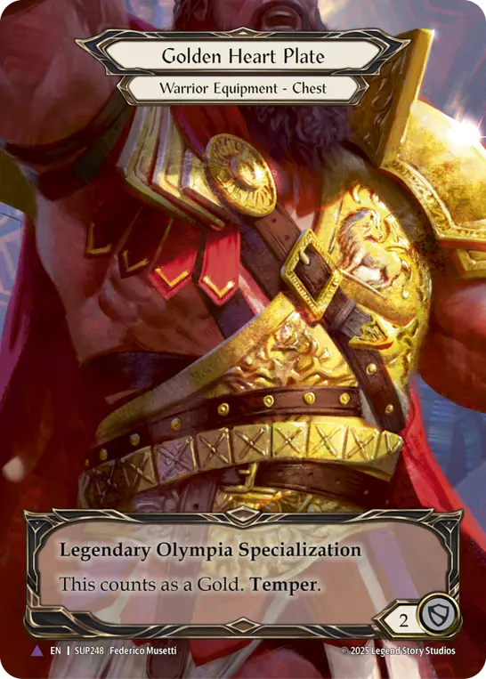 Card: Golden Heart Plate
