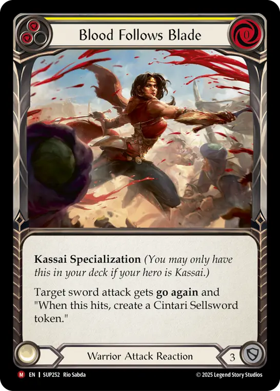 Card: Blood Follows Blade (yel)