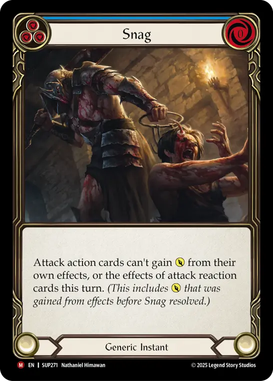 Card: Snag (blu)