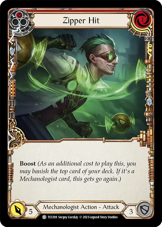 Card: Zipper Hit (red)