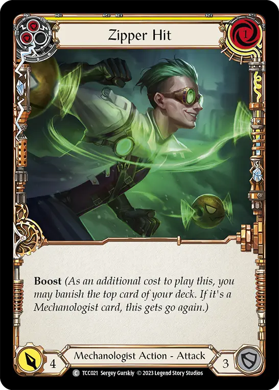 Card: Zipper Hit (yel)