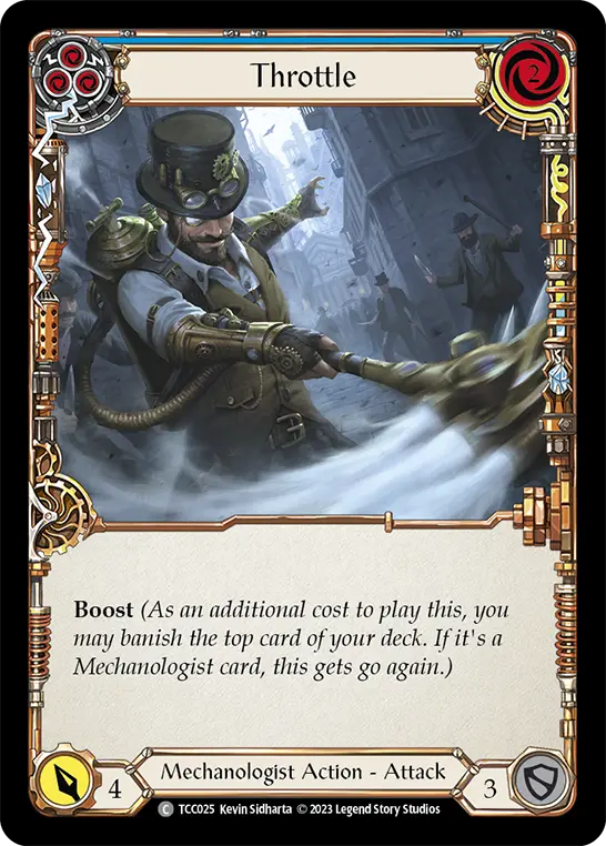 Card: Throttle (blu)