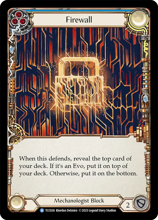 Card: Firewall (blu)