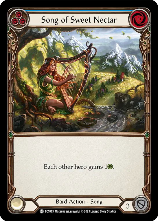 Card: Song of Sweet Nectar (blu)