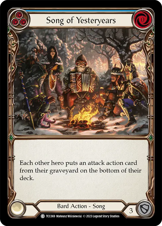 Card: Song of Yesteryears (blu)