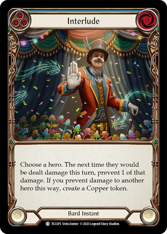 Card: Interlude (blu)