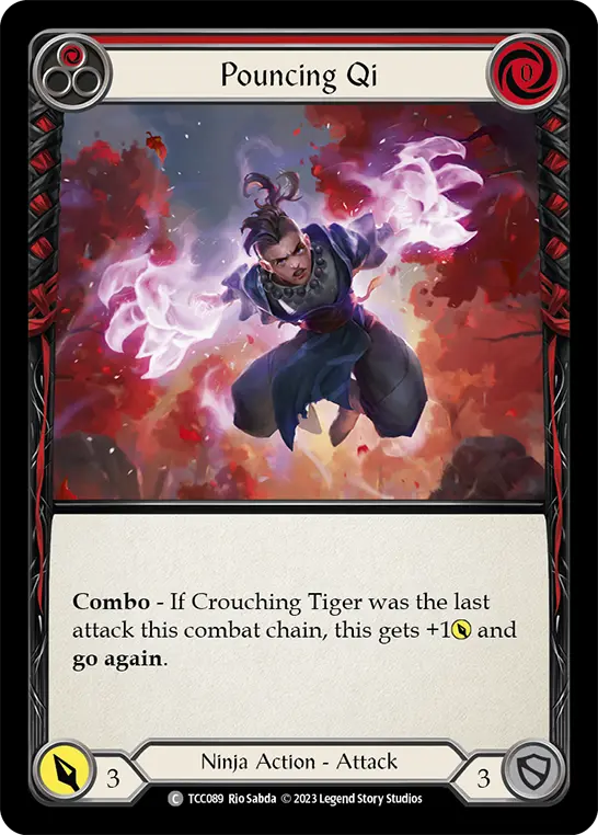 Card: Pouncing Qi (red)