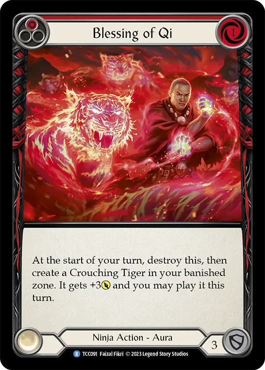 Card: Blessing of Qi (red)