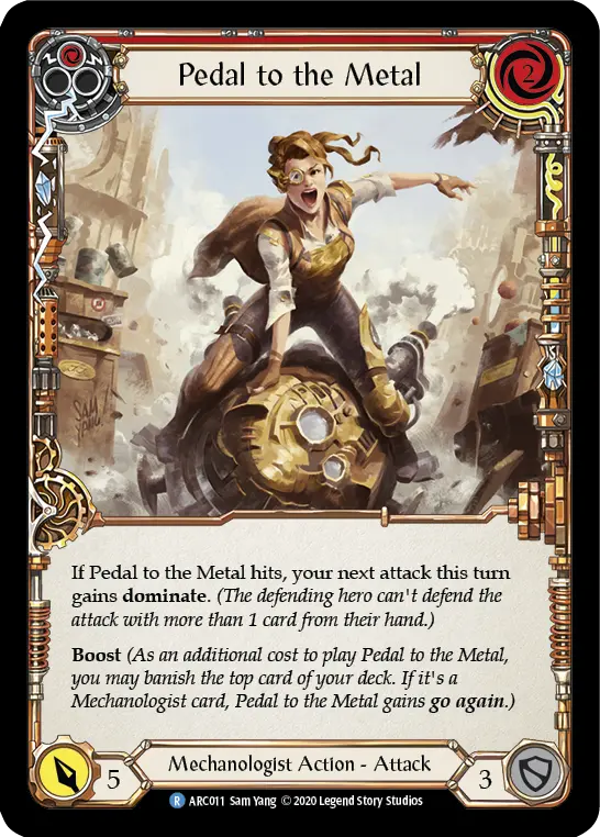 Card: Pedal to the Metal (red)
