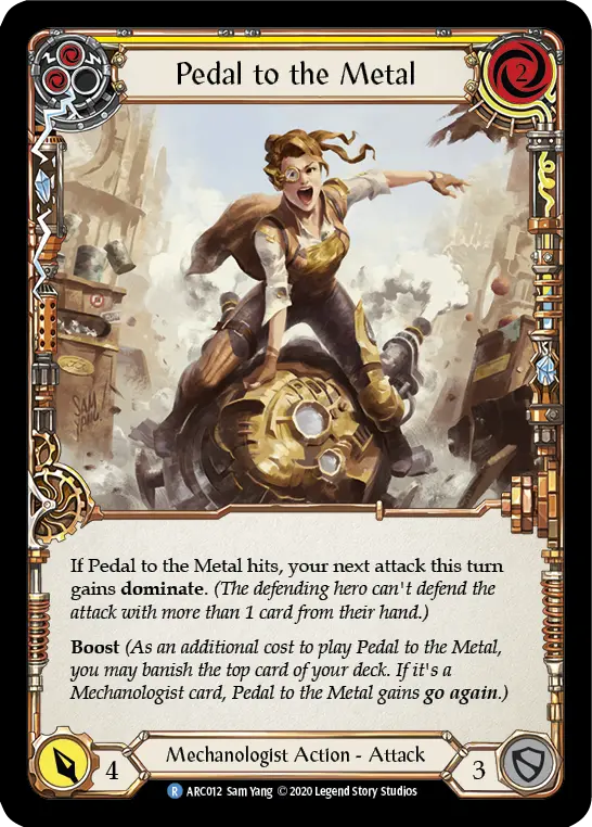 Card: Pedal to the Metal (yel)