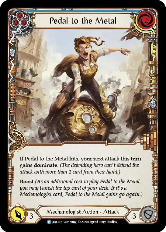 Card: Pedal to the Metal (blu)