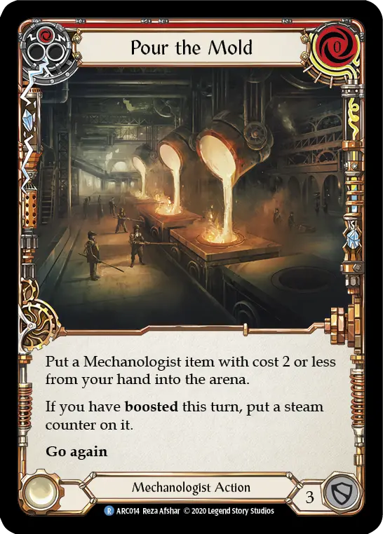 Card: Pour the Mold (red)